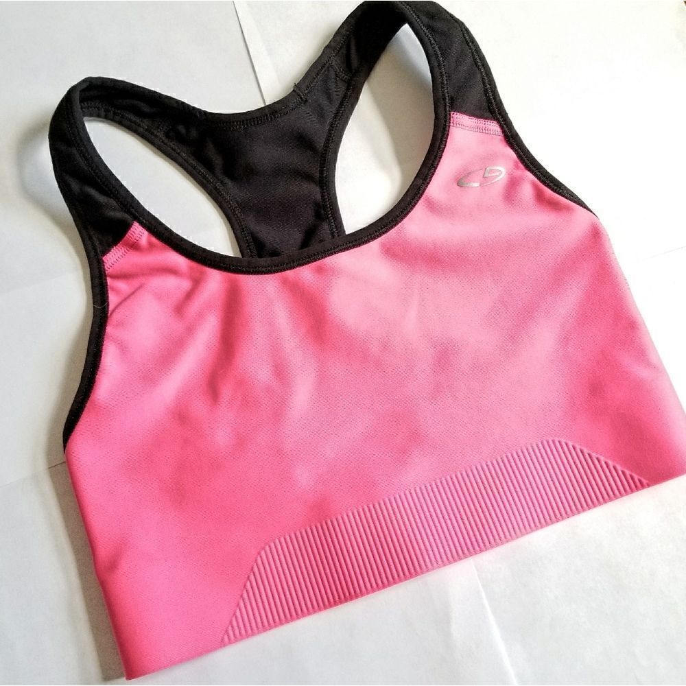 Hot Pink & Black Sports Bra